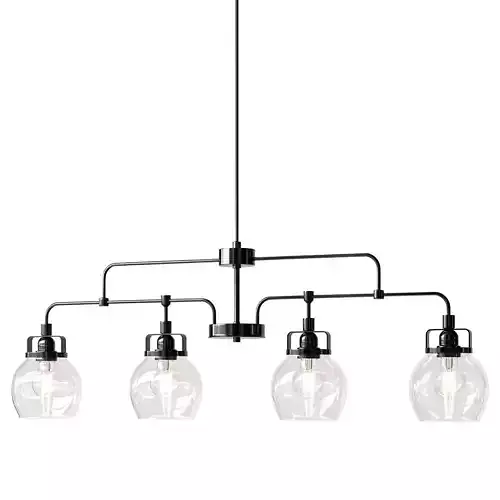 Friese 4 Light Kitchen Island Linear Pendant