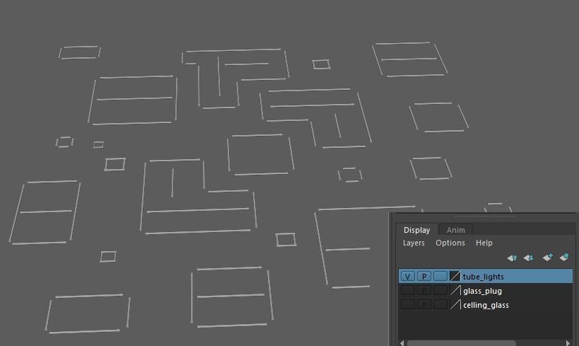 light celling design Low-poly 3D model_10