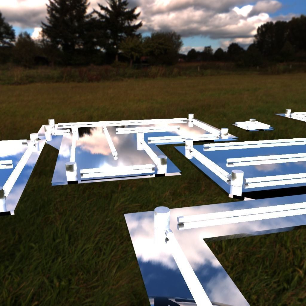 light celling design Low-poly 3D model_3