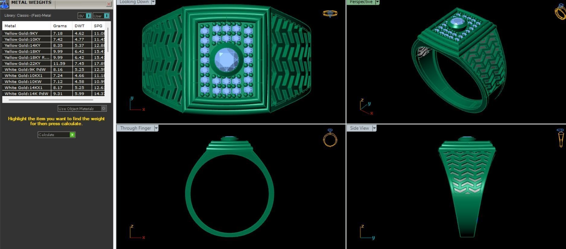 PACK OF 20 MENS RINGS 3D print model_12