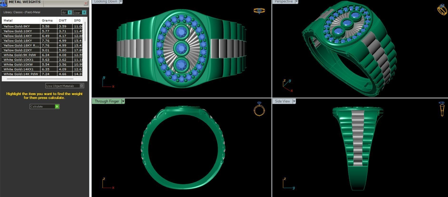 PACK OF 20 MENS RINGS 3D print model_3