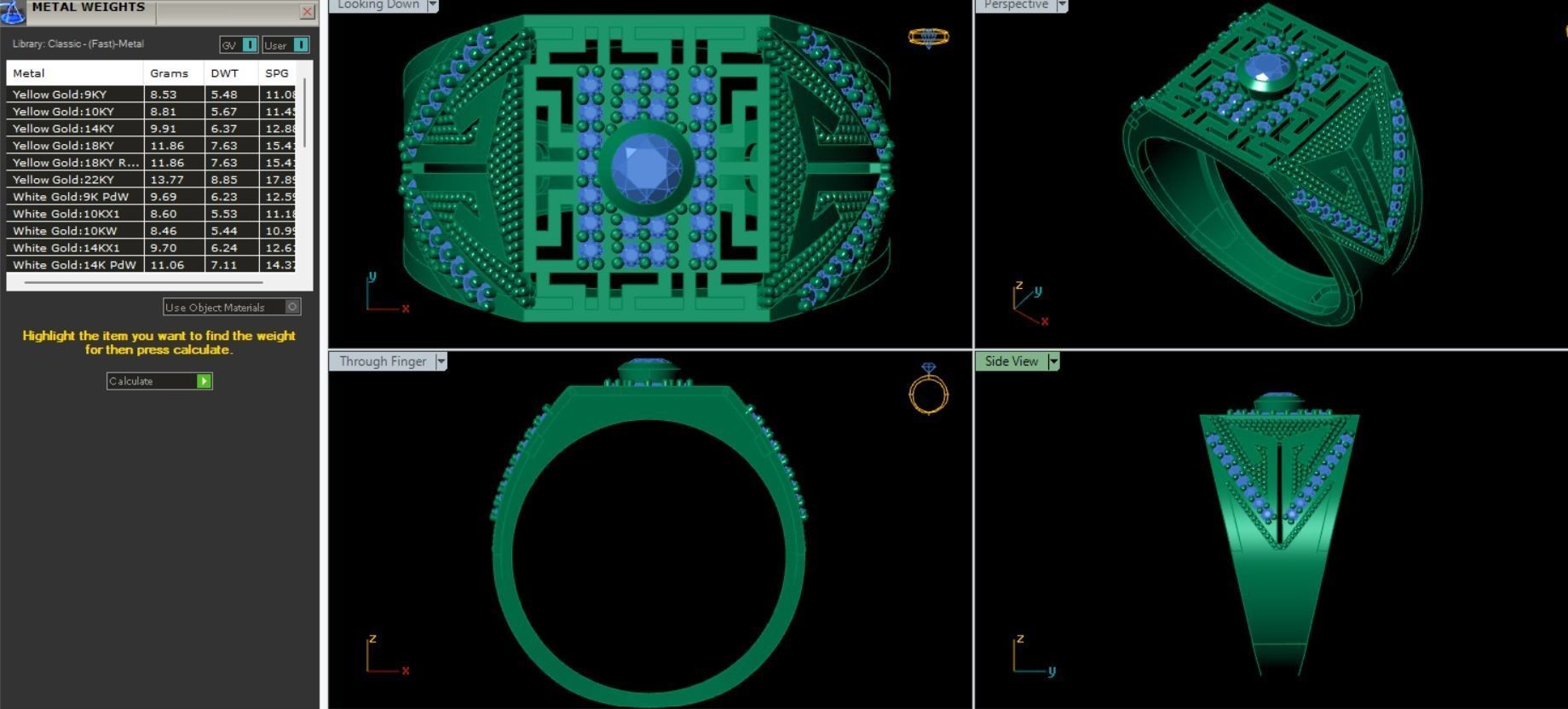 PACK OF 20 MENS RINGS 3D print model_2