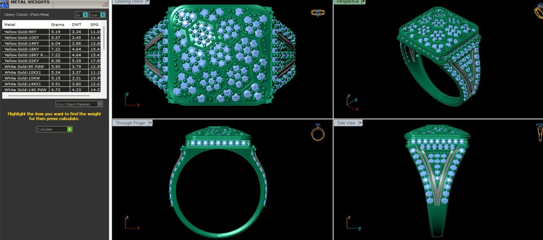 PACK OF 20 MENS RINGS 3D print model_5