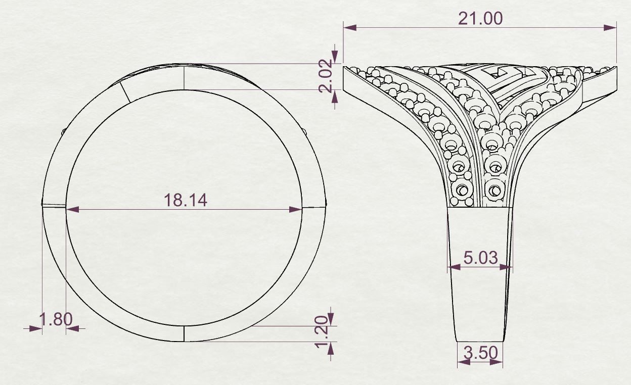 Ring Greek pattern 1ct 3D print model_6