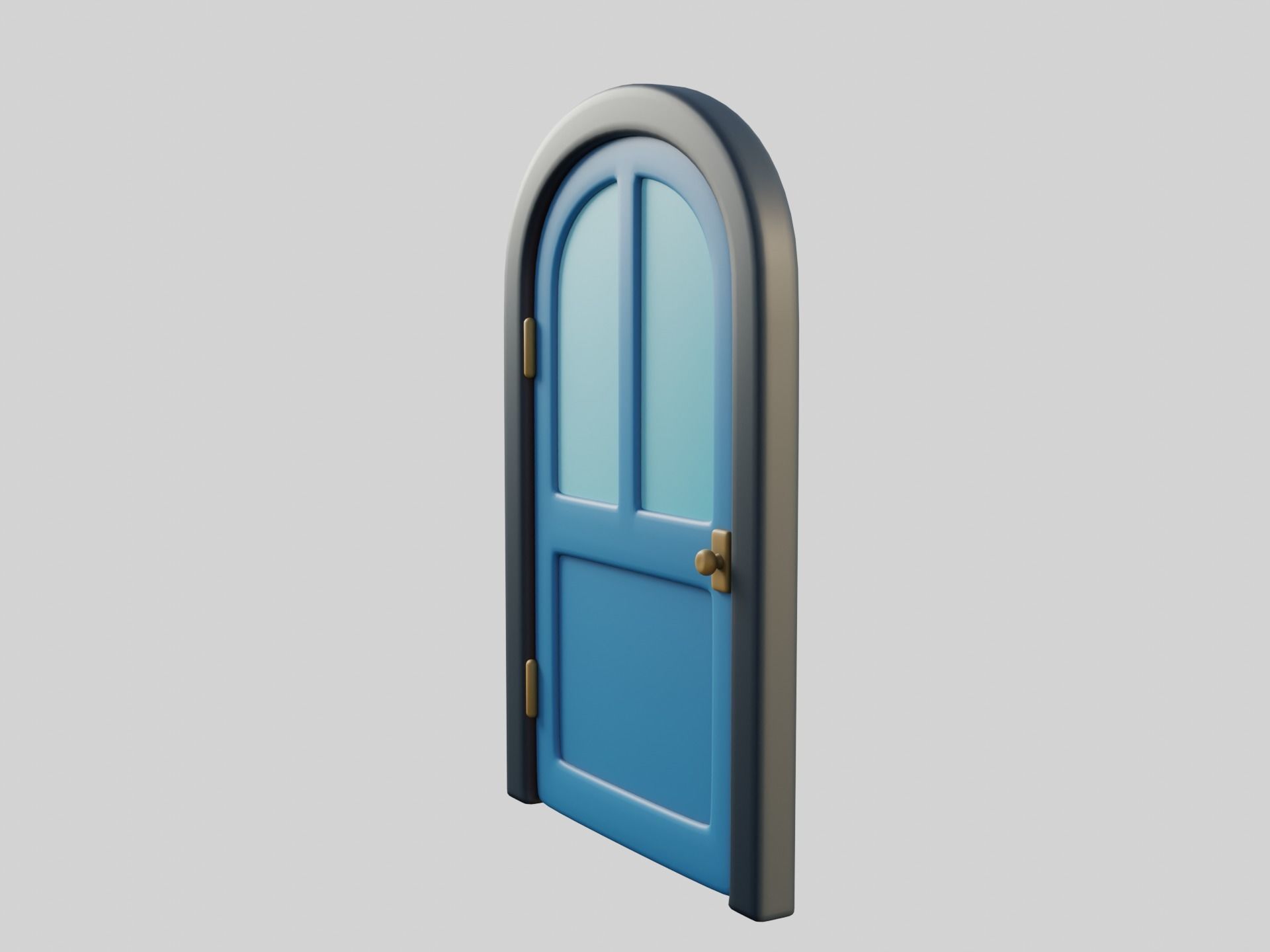 Cartoon Door 12Ga 3D model_3