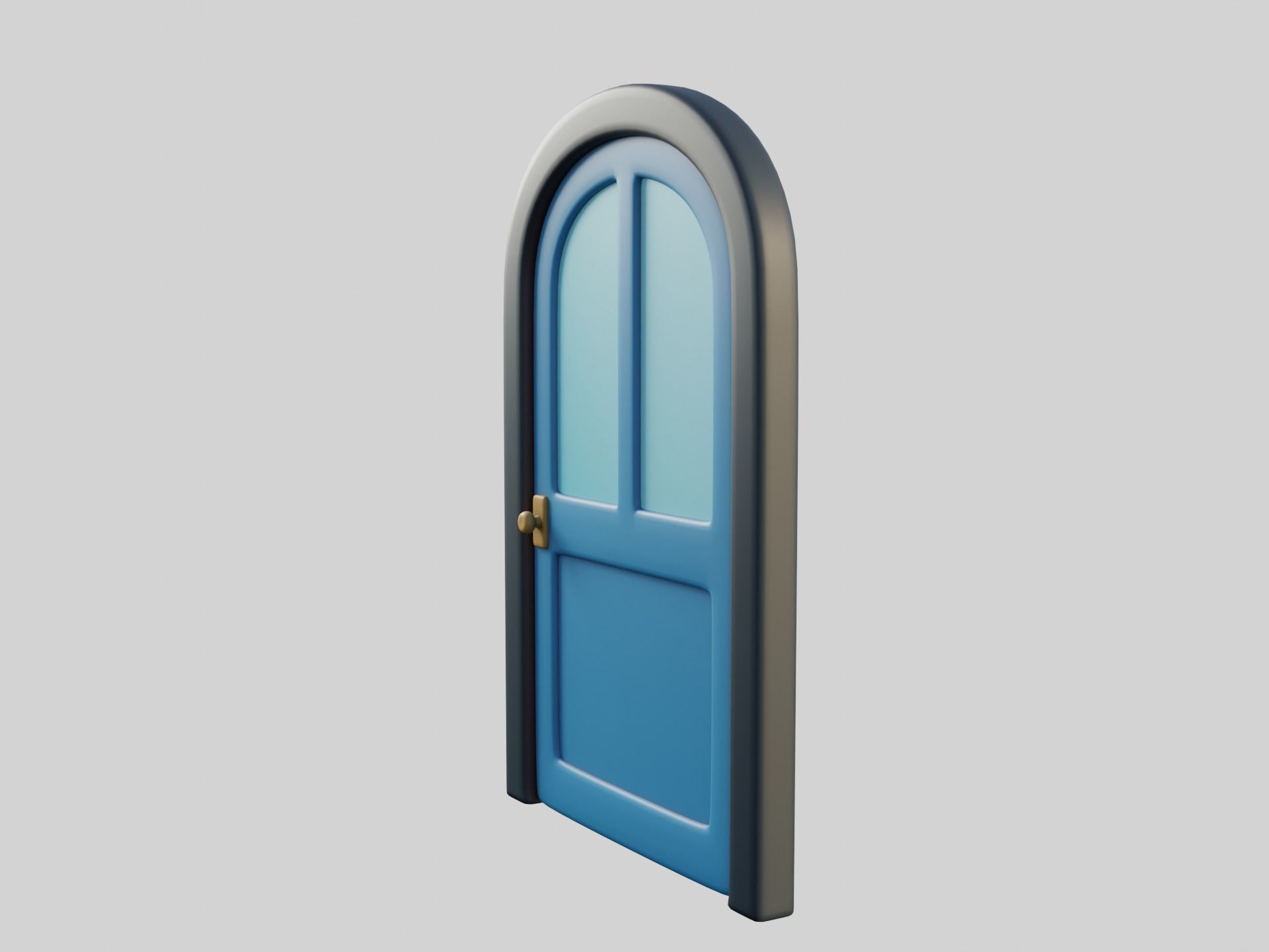 Cartoon Door 12Ga 3D model_8