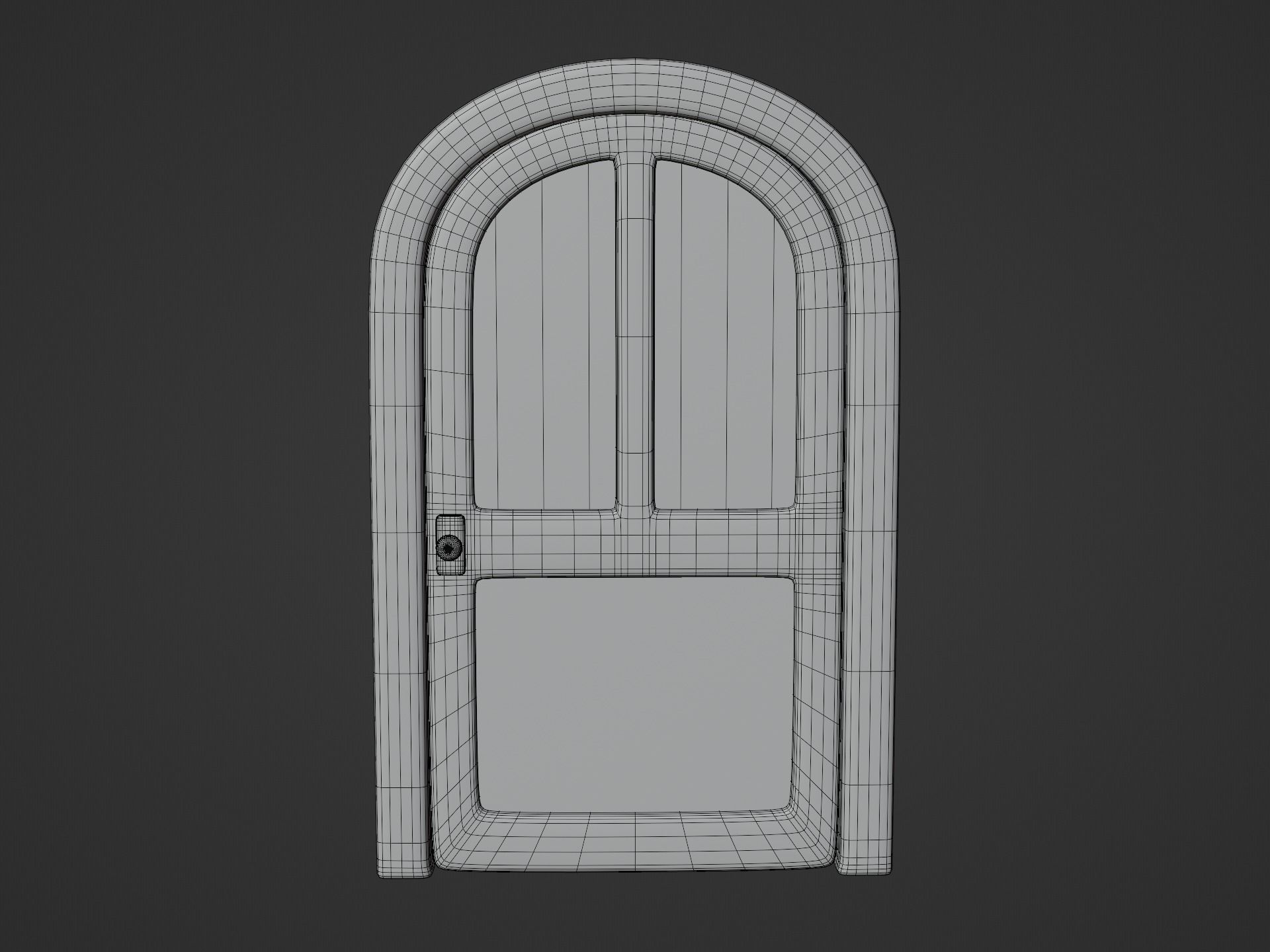 Cartoon Door 12Ga 3D model_11