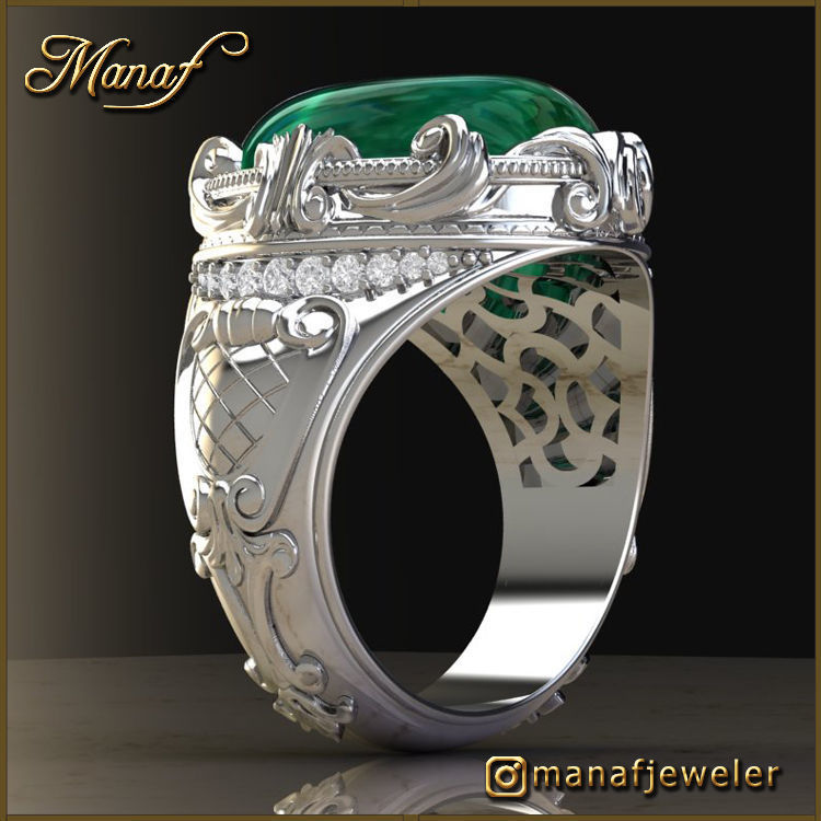 Mens ring STL 3D print model_8