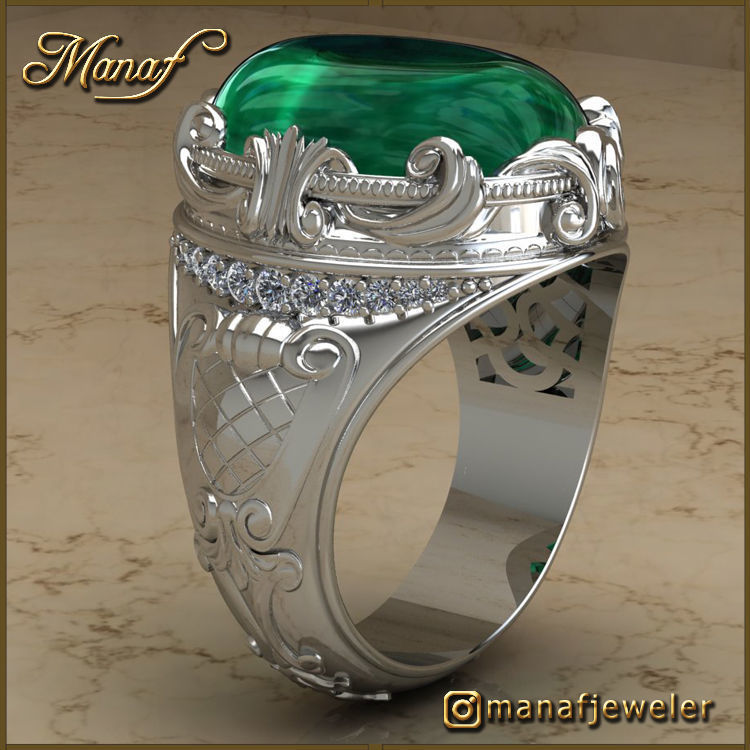 Mens ring STL 3D print model_9