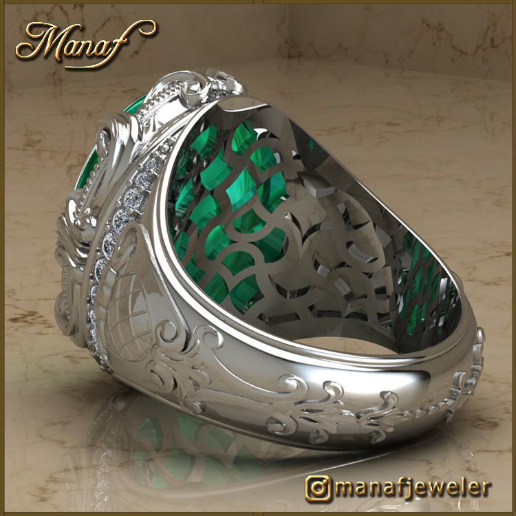 Mens ring STL 3D print model_11