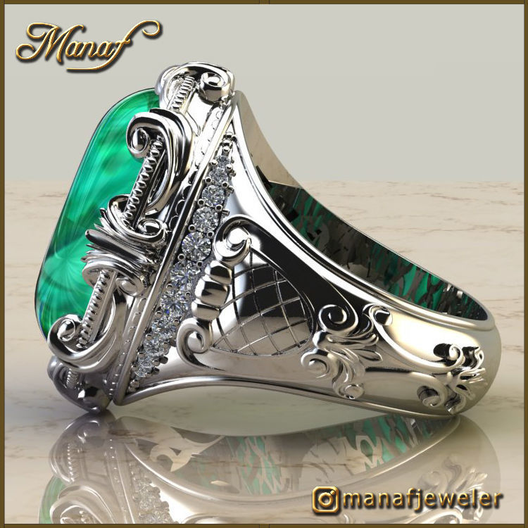 Mens ring STL 3D print model_3