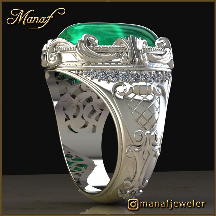 Mens ring STL 3D print model_7