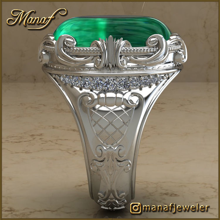 Mens ring STL 3D print model_10