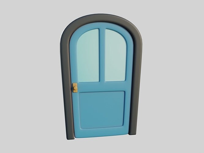 Cartoon Door 12Gb 3D model