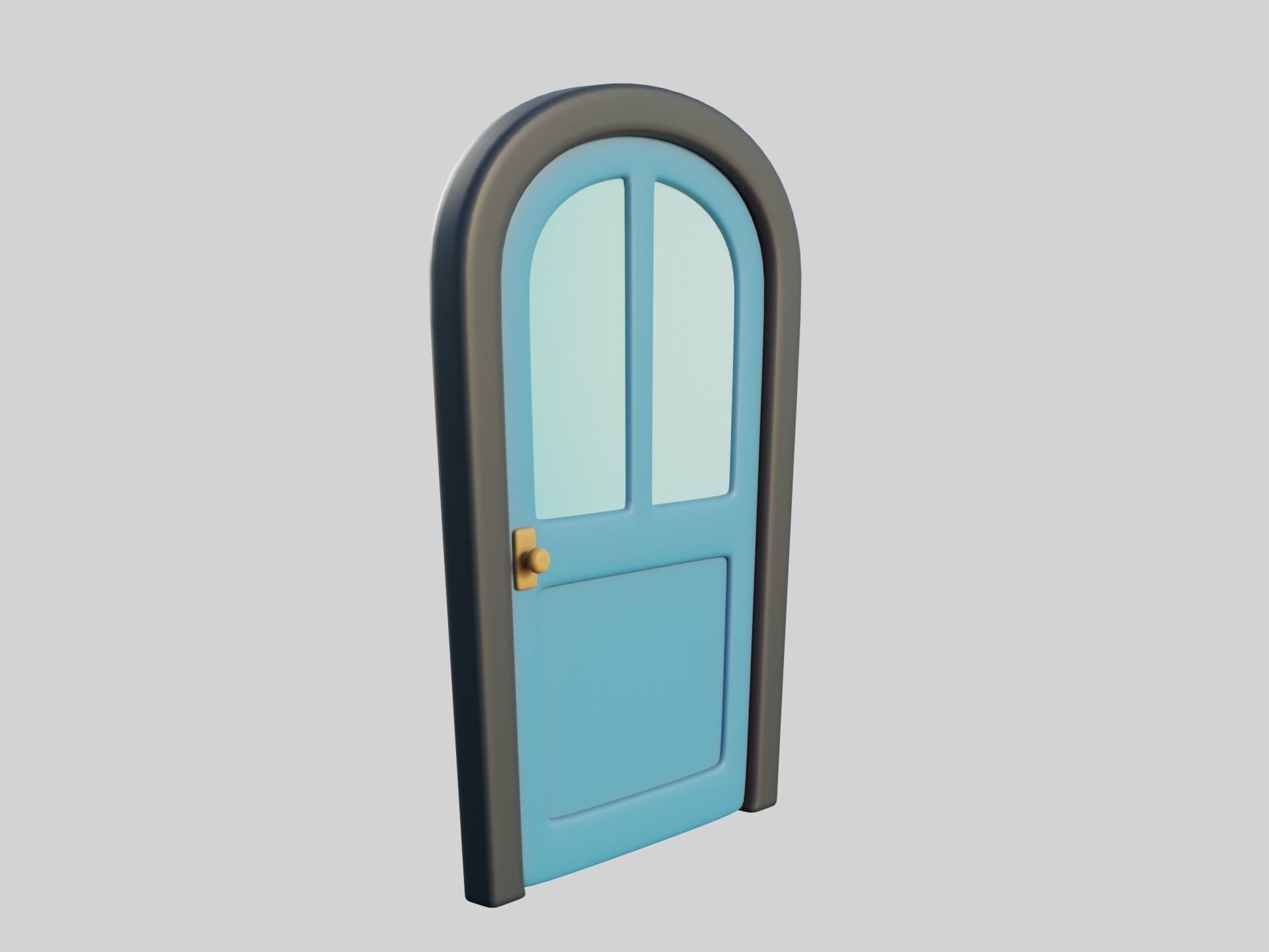 Cartoon Door 12Gb 3D model_1