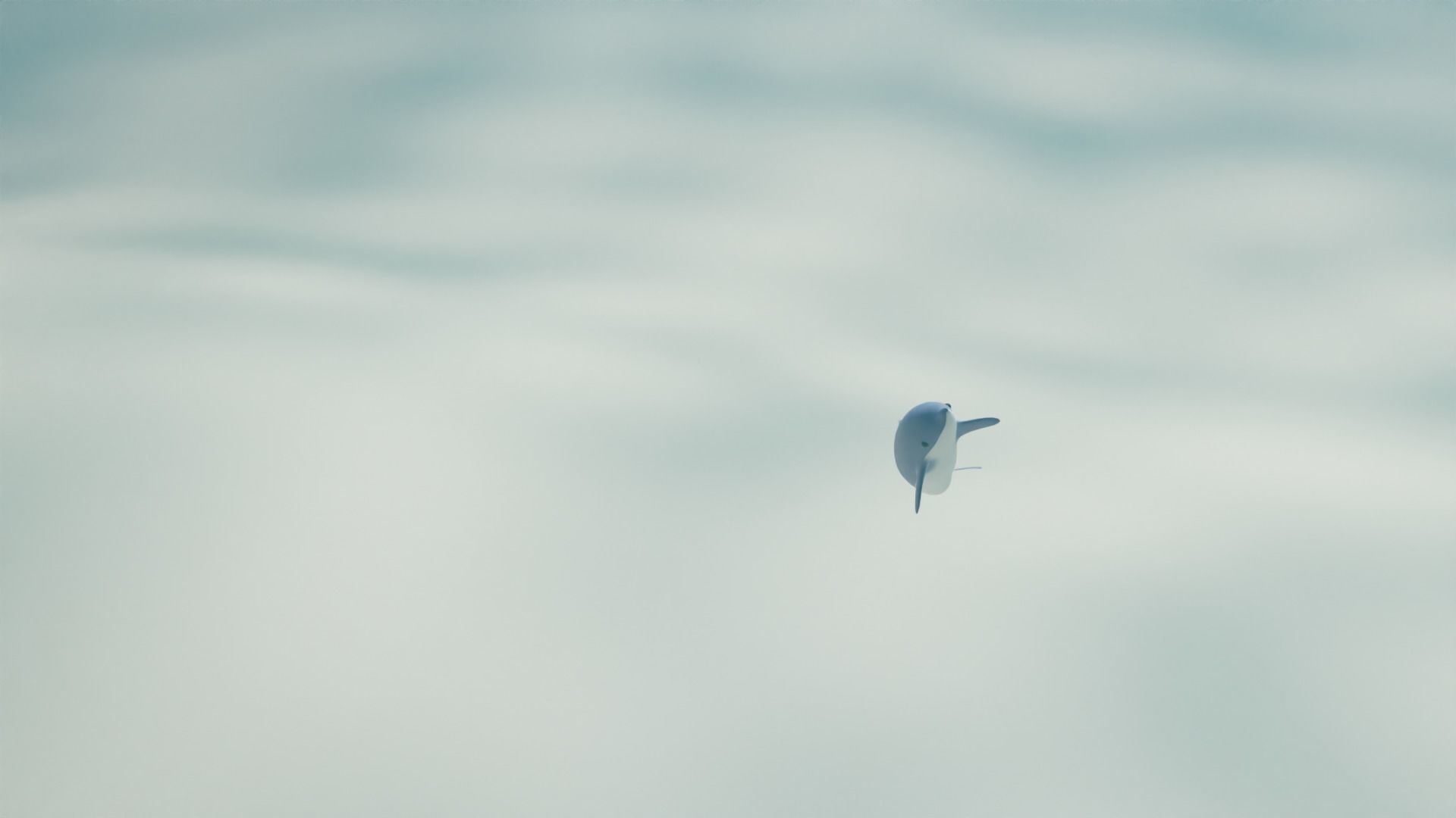 Animated Cartoony Dolphin Low-poly 3D model_4