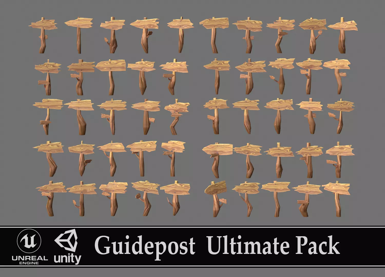 Guidepos Guidepost ultimate pack VR / AR / low-poly | CGTrader