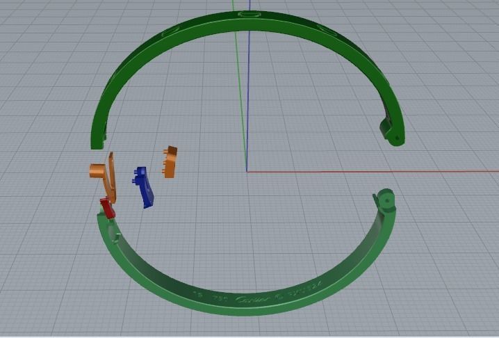 Bracelet Model 1540 3D print model_2