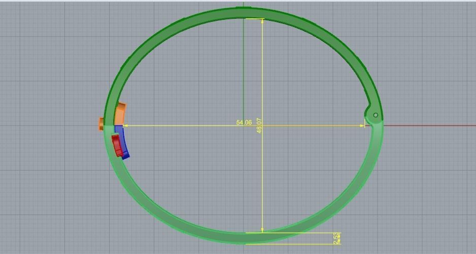 Bracelet Model 1540 3D print model_6