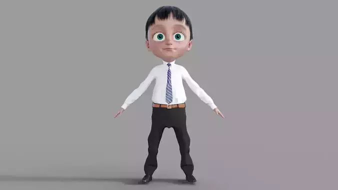 3D Model Boy In Suit 3D model
