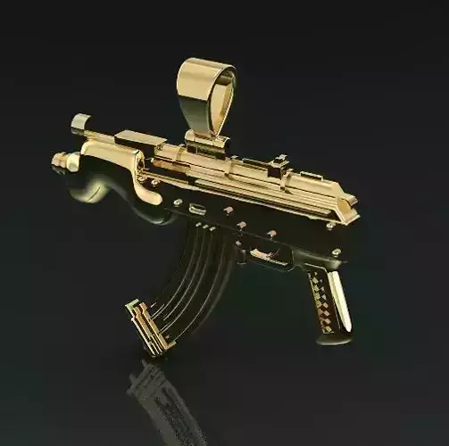 Pendant in the form of an assault rifle Model 1558