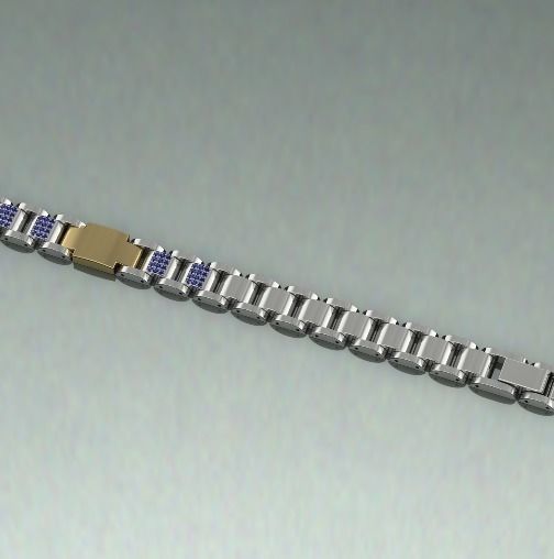Bracelet Model 1557 3D print model_2