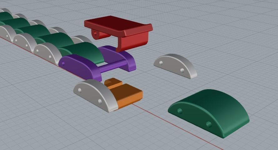 Bracelet Model 1557 3D print model_3