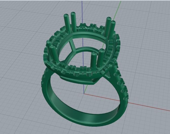 Ring Chushion Model 1564 3D print model_2
