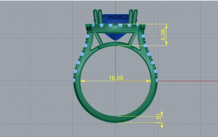 Ring Chushion Model 1564 3D print model_5