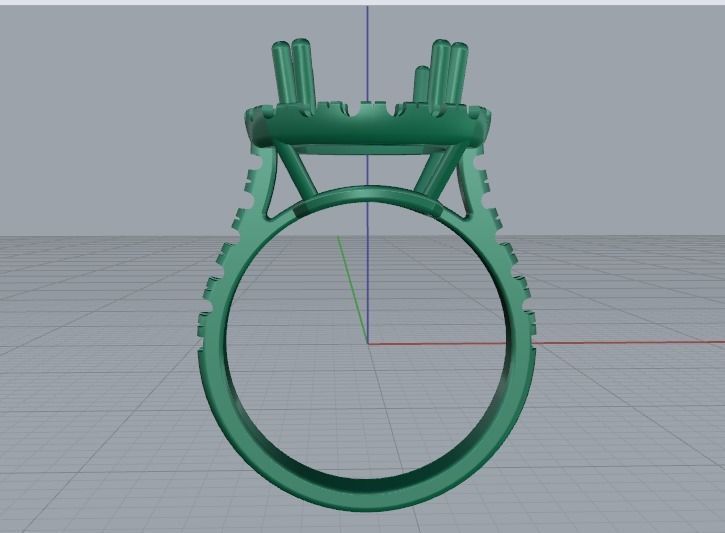 Ring Chushion Model 1564 3D print model_3