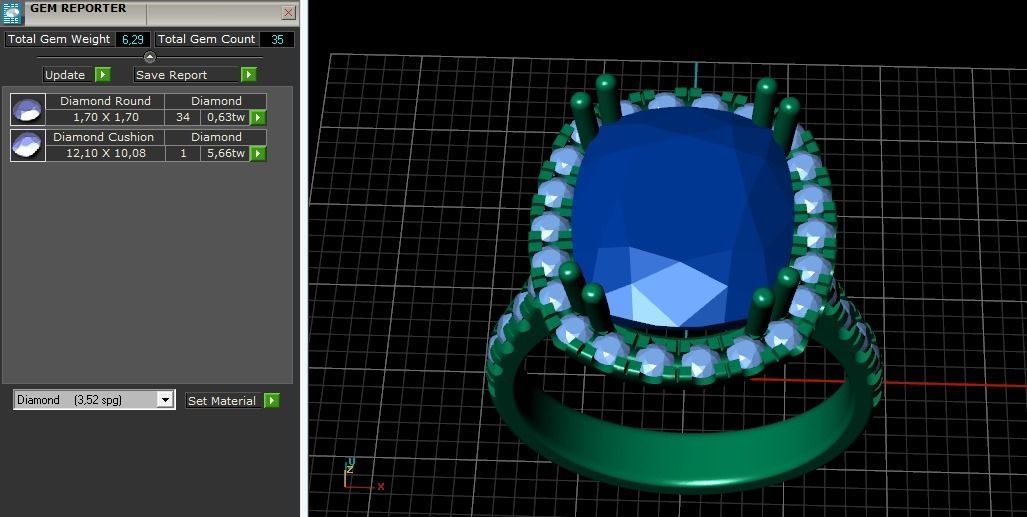 Ring Chushion Model 1564 3D print model_9
