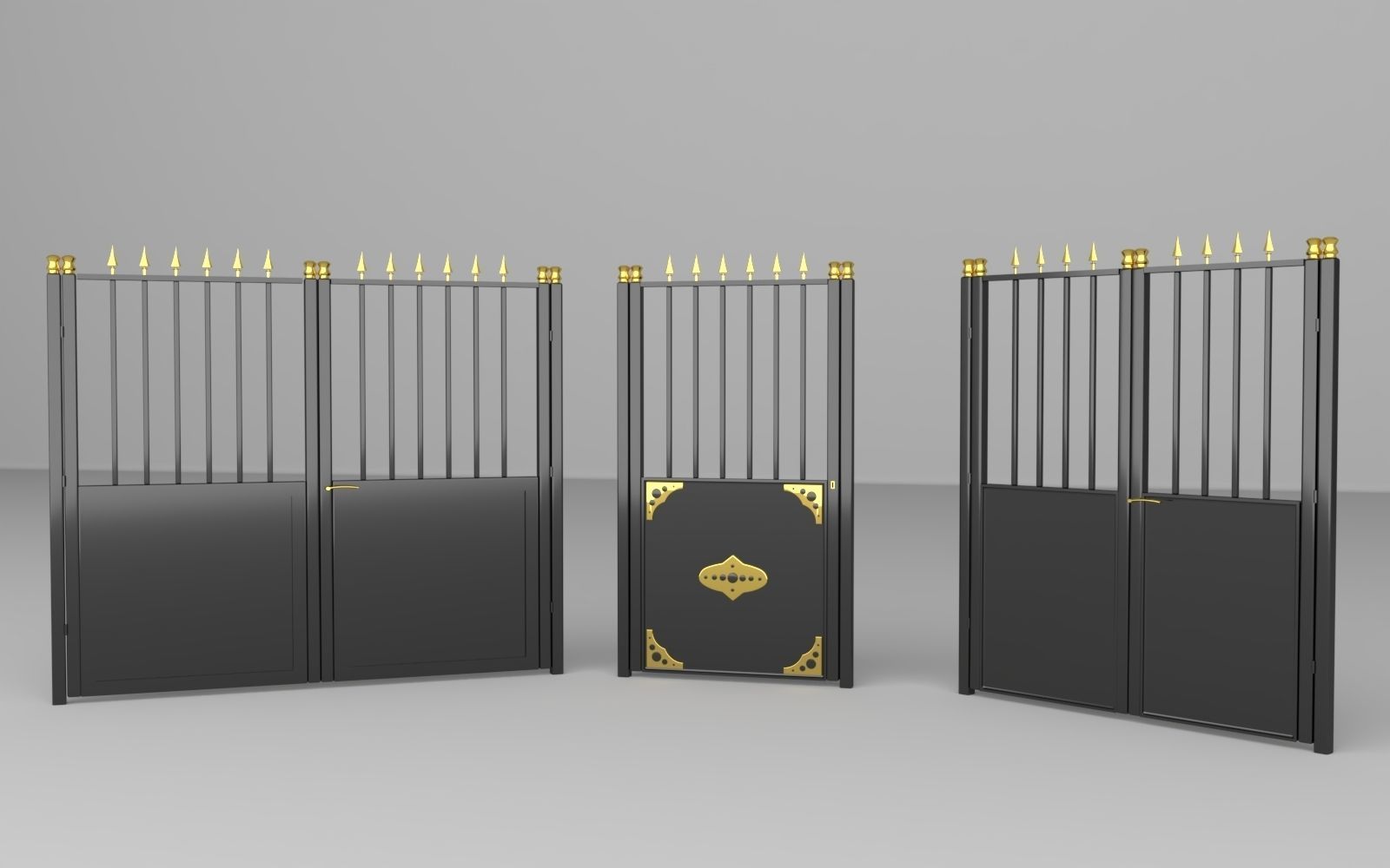garden door 3D model_2