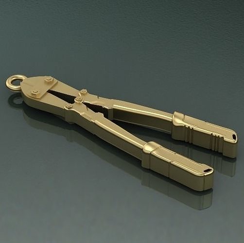 Pendant in the shape of a wire cutter Model 1577 3D print model