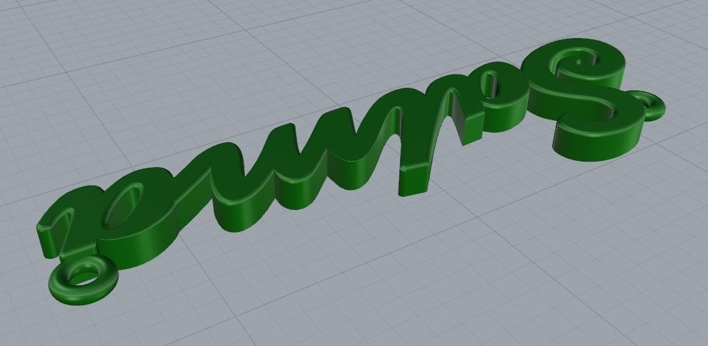 Pendant Salma Model 1574 3D print model_4