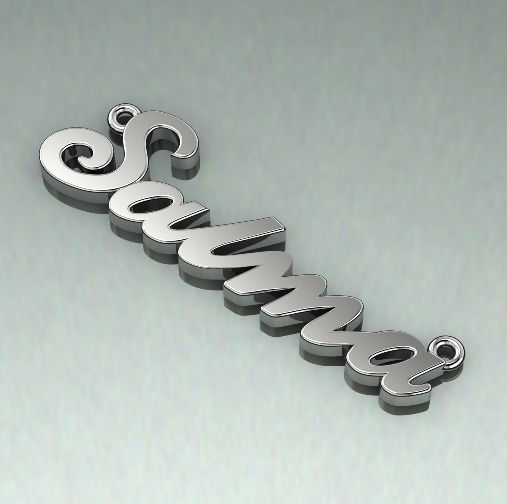 Pendant Salma Model 1574 3D print model_1