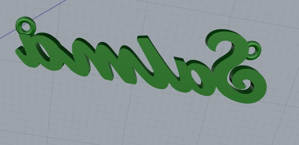 Pendant Salma Model 1574 3D print model_3