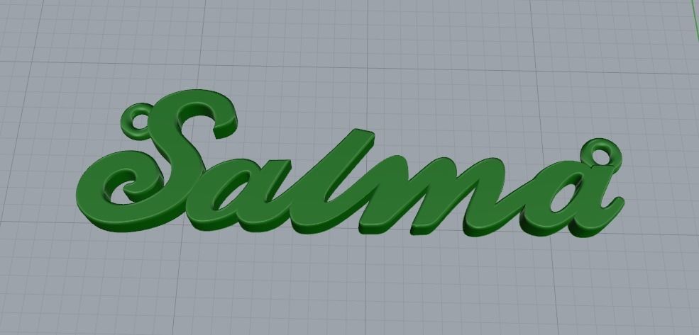 Pendant Salma Model 1574 3D print model_2
