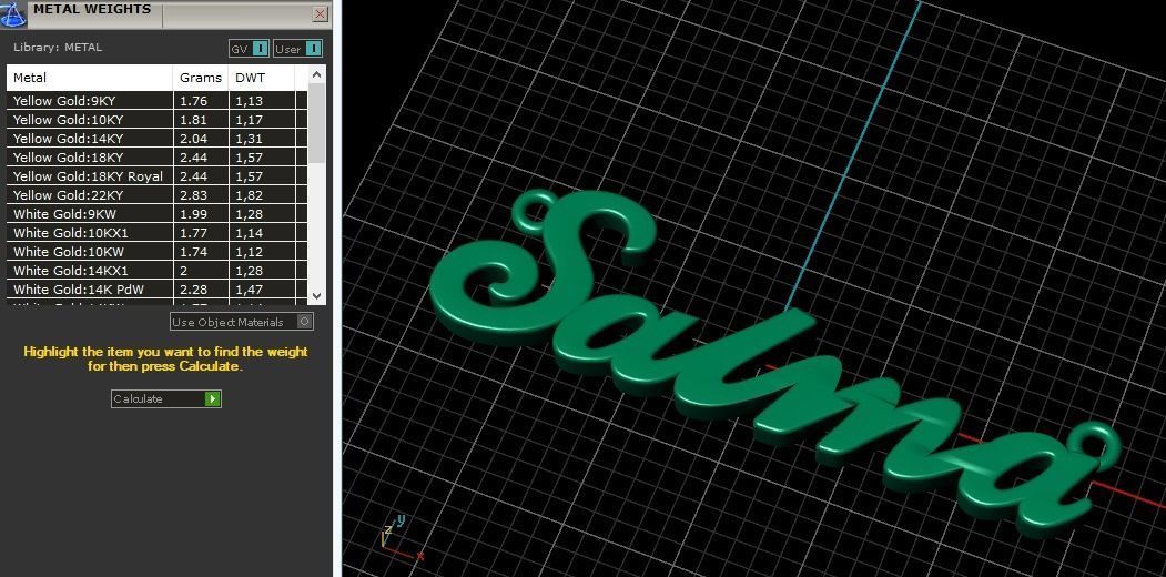 Pendant Salma Model 1574 3D print model_7