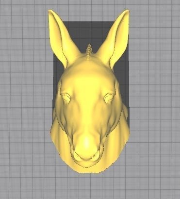 Donkey Head 3D print model_6