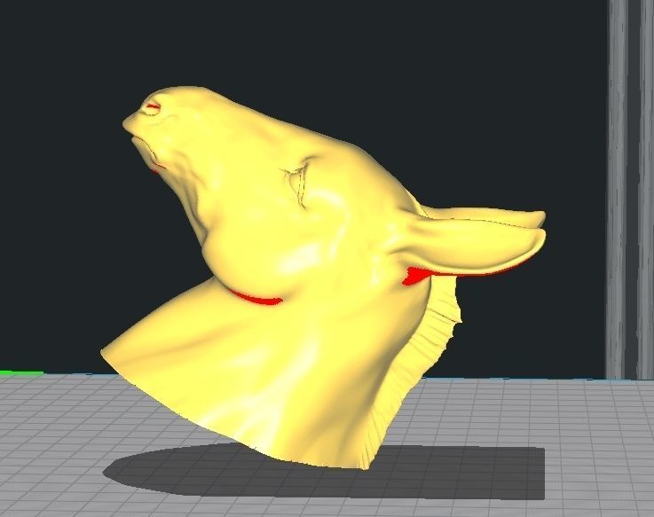 Donkey Head 3D print model_7
