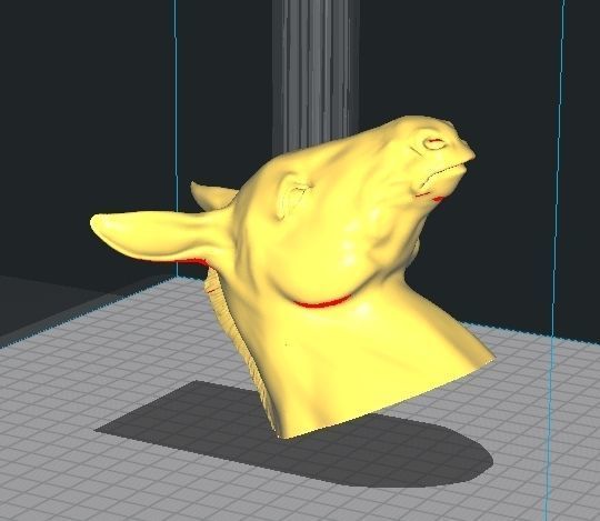Donkey Head 3D print model_5