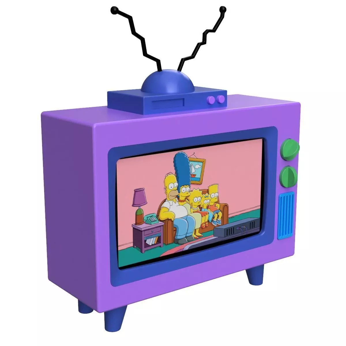 Simpson TV Switch Dock 3D print model_0