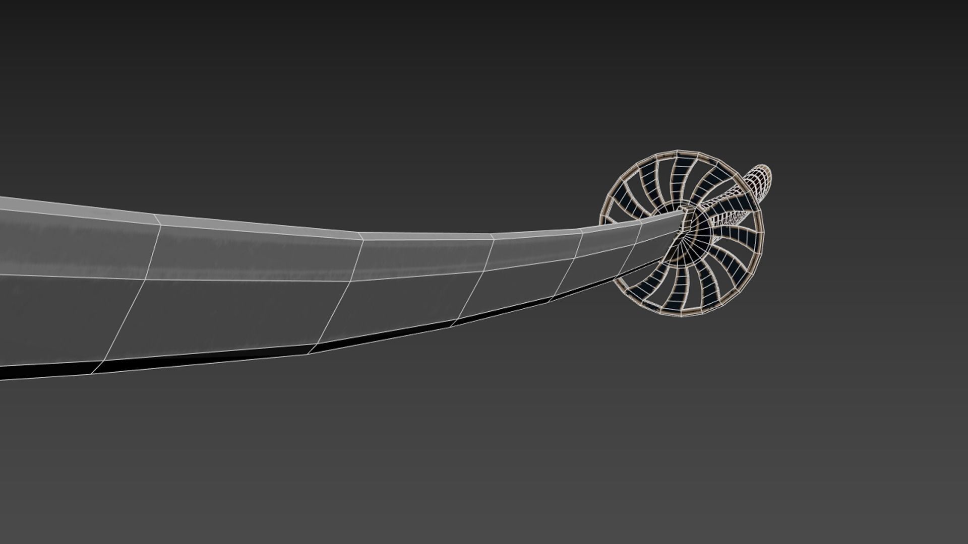 KATANA SWORD Low-poly 3D model_3