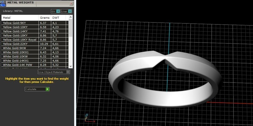 Wedding ring two sizes Model 1593 3D print model_7