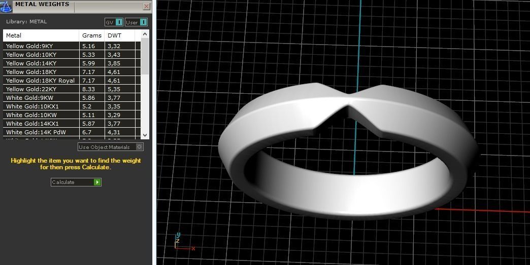 Wedding ring two sizes Model 1593 3D print model_8