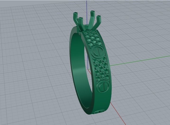 Ring Model 1591 3D print model_3