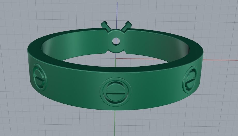 Ring Model 1591 3D print model_4