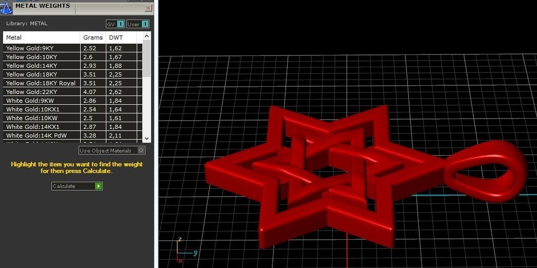 Star of David pendant Model 1590 3D print model_7