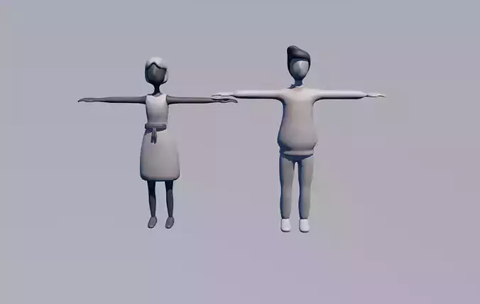 man-woman two people