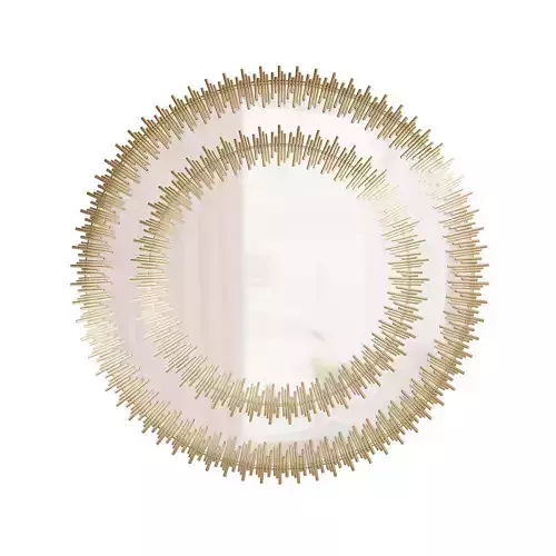 wall-mirror gold mirror with circular design